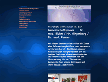 Tablet Screenshot of gemeinschaftspraxis-bluhm.de
